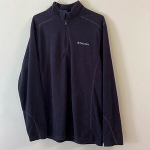 Men’s Columbia 1/4 Zip Dark Gray Fleece Pullover Size S
